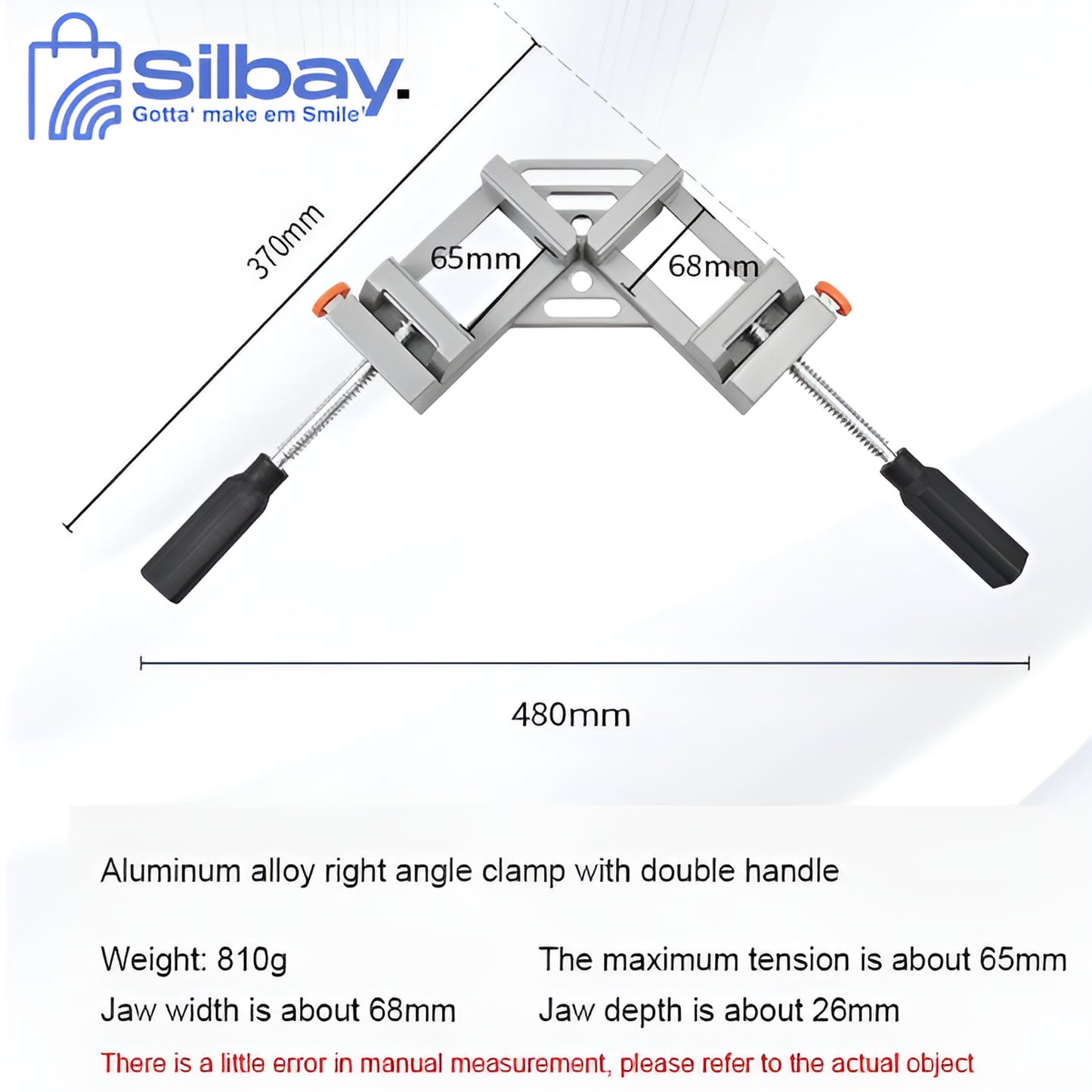 Silbay™ CornerCraft 90° Metal Clip