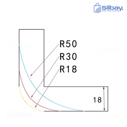 Silbay™ Arc-Shaped Integrated Milling Cutter R18/R30/R50