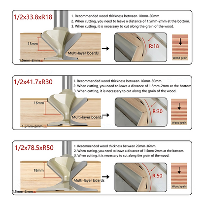 Silbay™ Arc-Shaped Integrated Milling Cutter R18/R30/R50